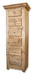 chiffonnier 6 tiroirs pin massif antique rustique