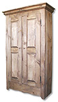 armoire antique rustique en bois pin massif